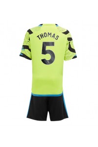Fotbalové Dres Arsenal Thomas Partey #5 Dětské Venkovní Oblečení 2023-24 Krátký Rukáv (+ trenýrky)